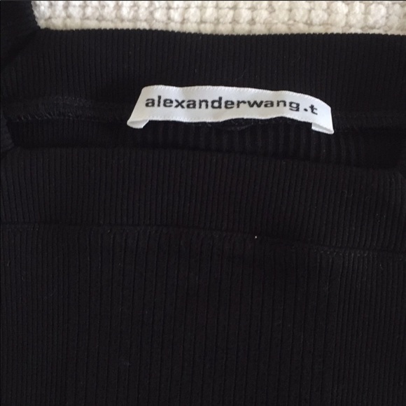 Alexander Wang Black Crop Top Tank Medium - Picture 3 of 7